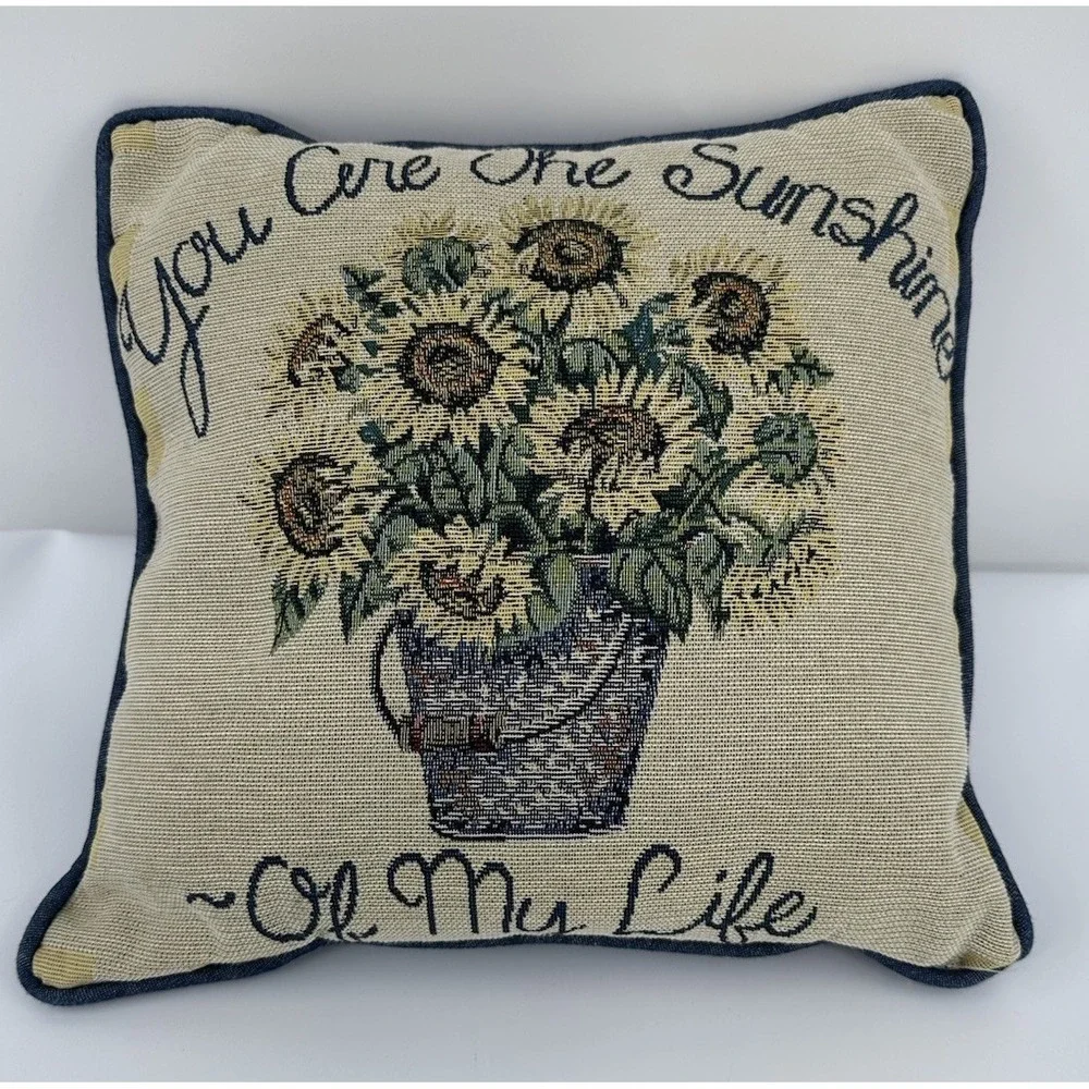 Sunflower Tapestry Pillow 12